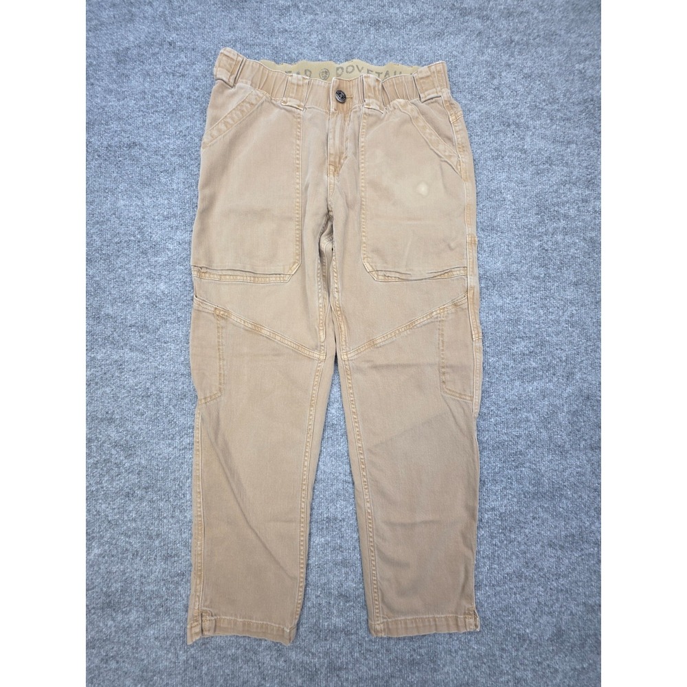 Dovetail Range Crop Pant Women's 8 Beige Articulated Stretch Workwear